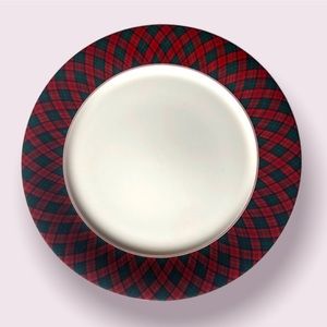 Arita TARTAN PLAID Heavy Dinner Plate 12.5”